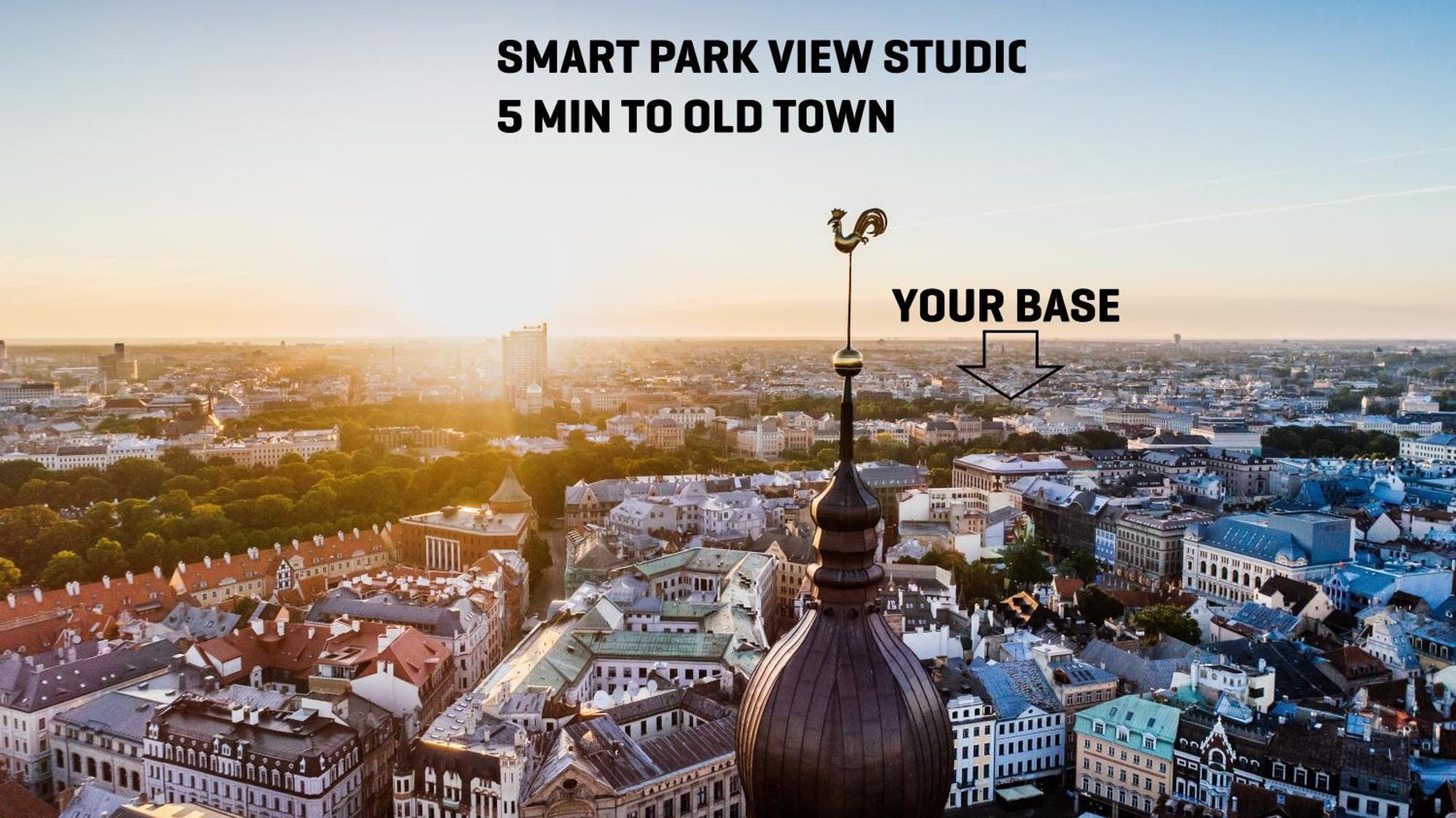 Smart Park View Studio In Heart Of Riga 5 Min To Old Town ภายนอก รูปภาพ